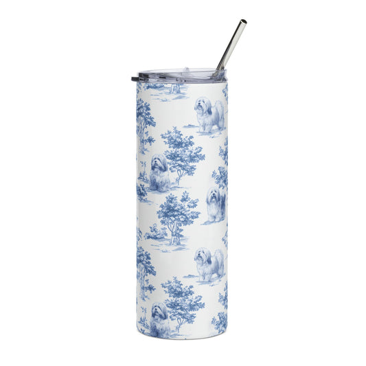 Stainless Steel Tumbler (Blue Toile)