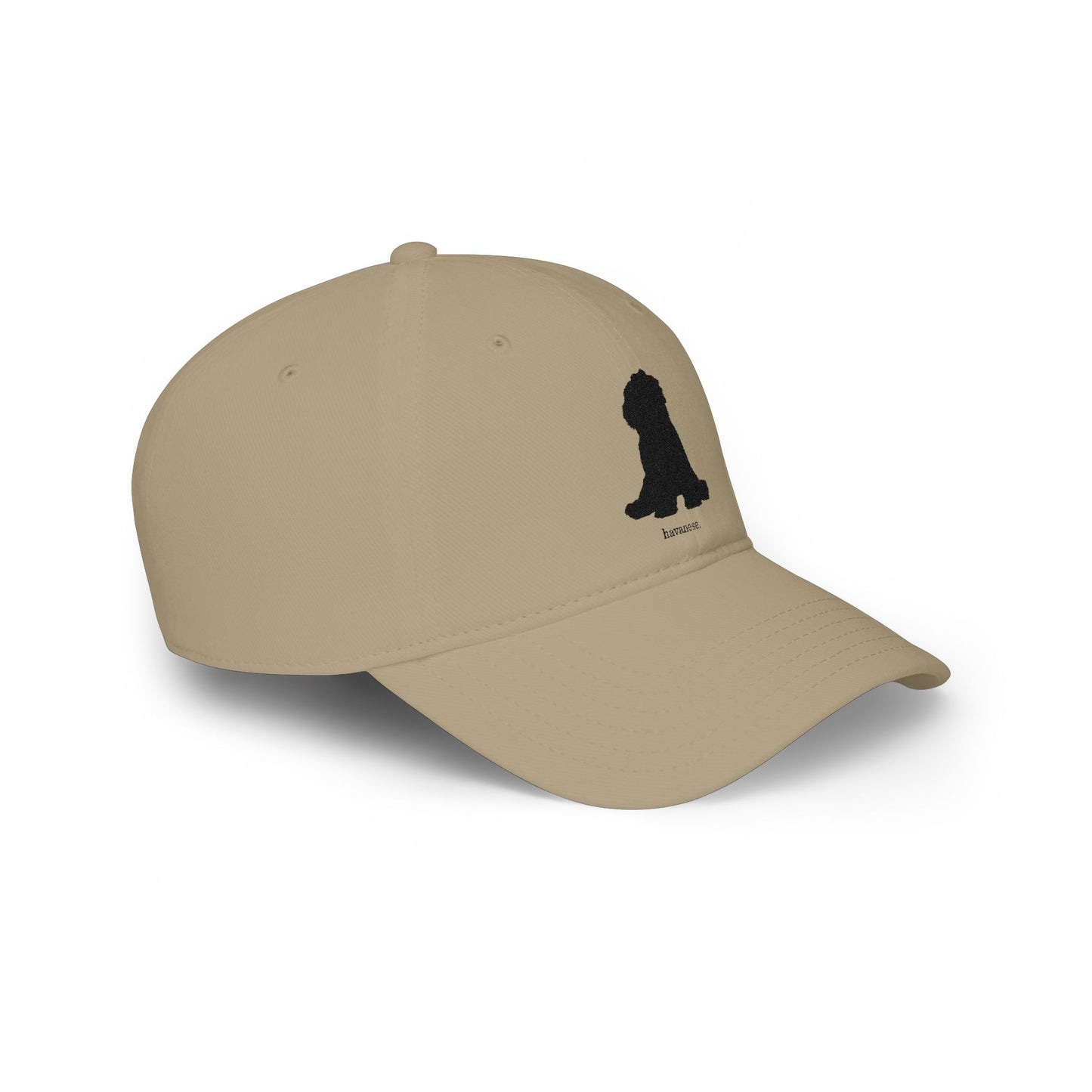 Embroidered Havanese Silhouette Baseball Cap