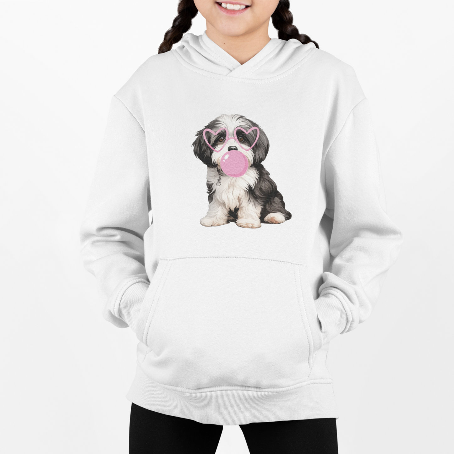 Bubblegum Havanese Hoodie (Youth)