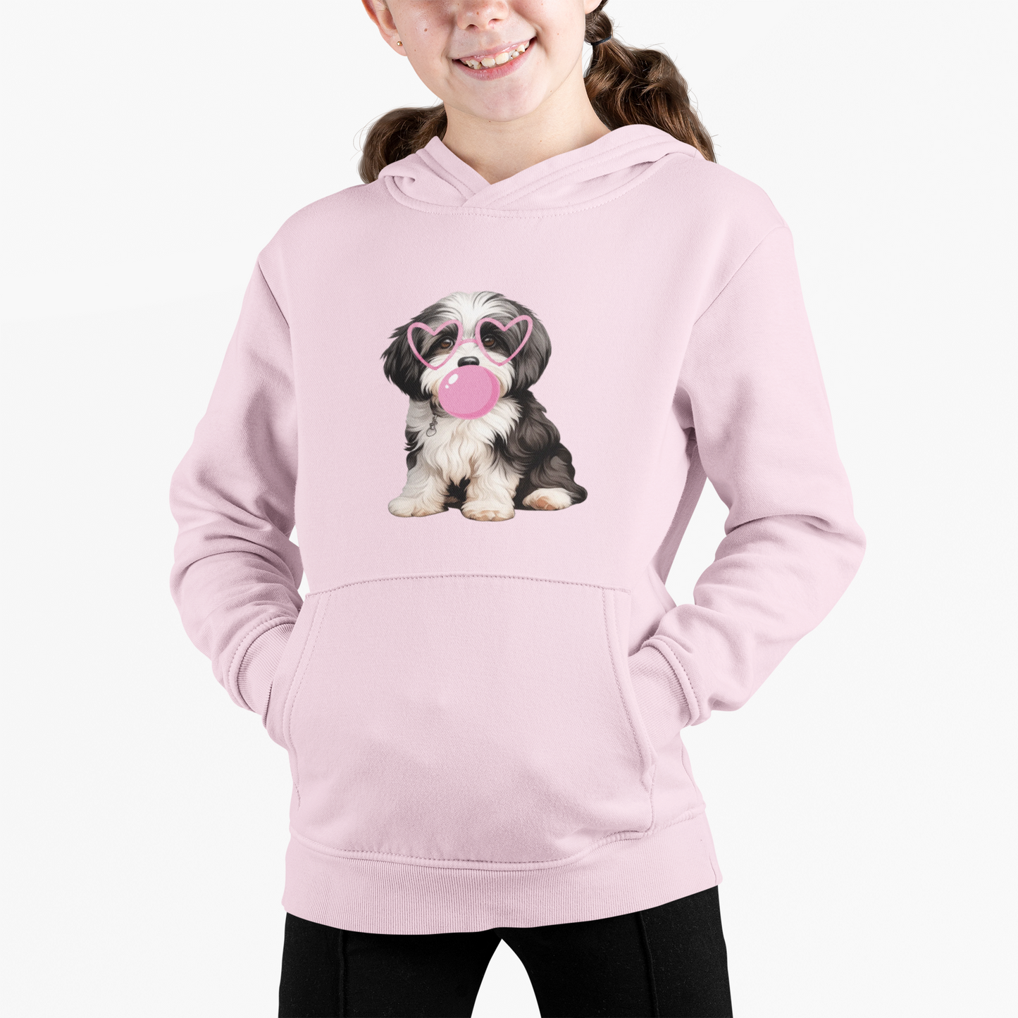 Bubblegum Havanese Hoodie (Youth)
