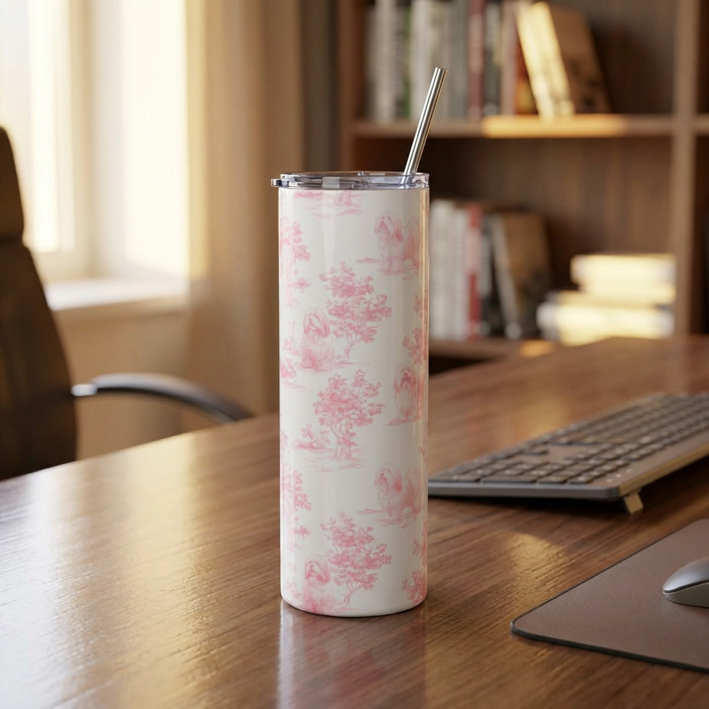 Stainless Steel Tumbler (Pink Toile)