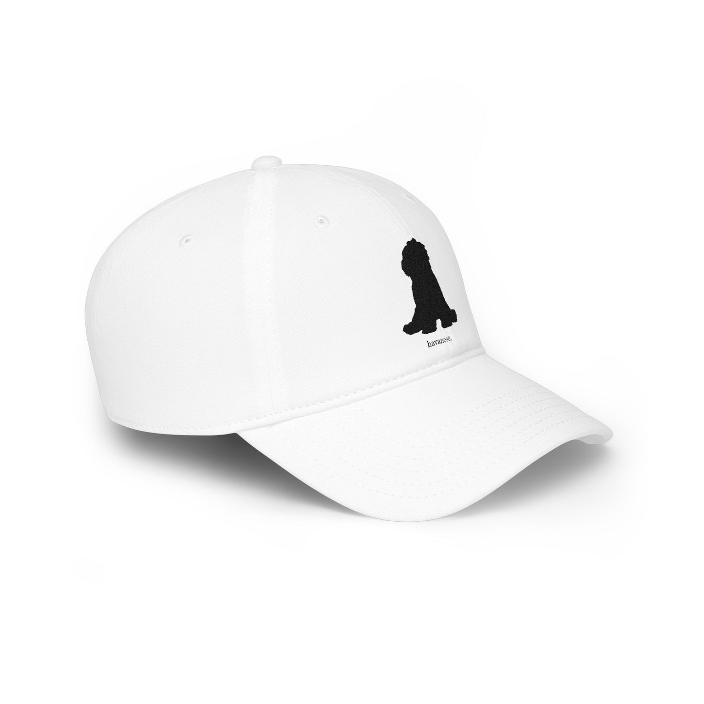 Embroidered Havanese Silhouette Baseball Cap