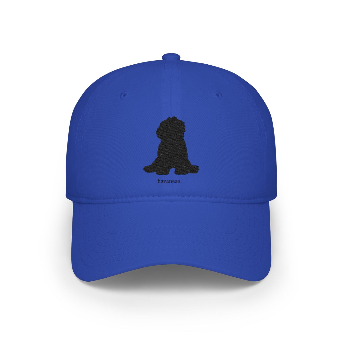Embroidered Havanese Silhouette Baseball Cap