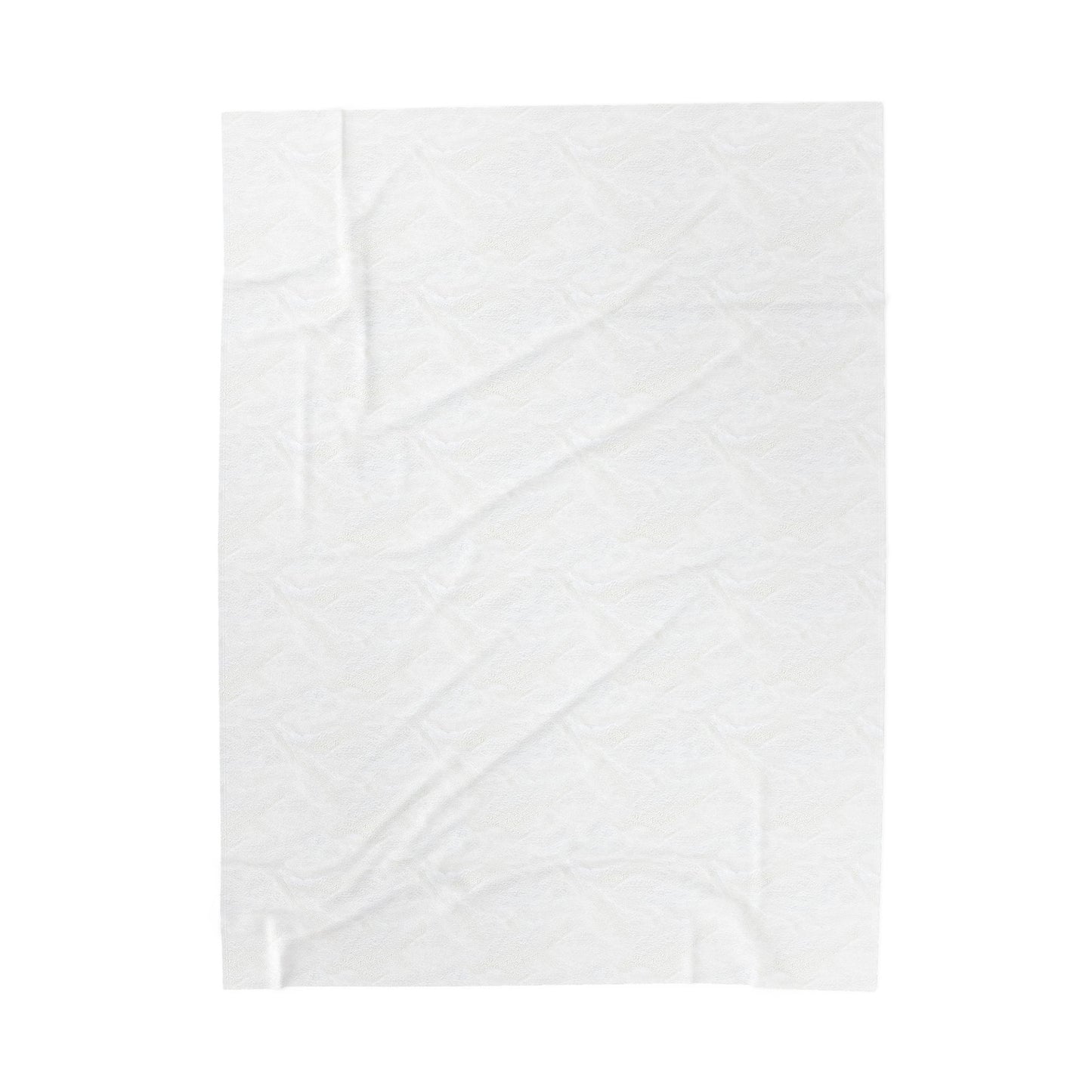 Havanese Silhouette Velveteen Blanket (Blue)