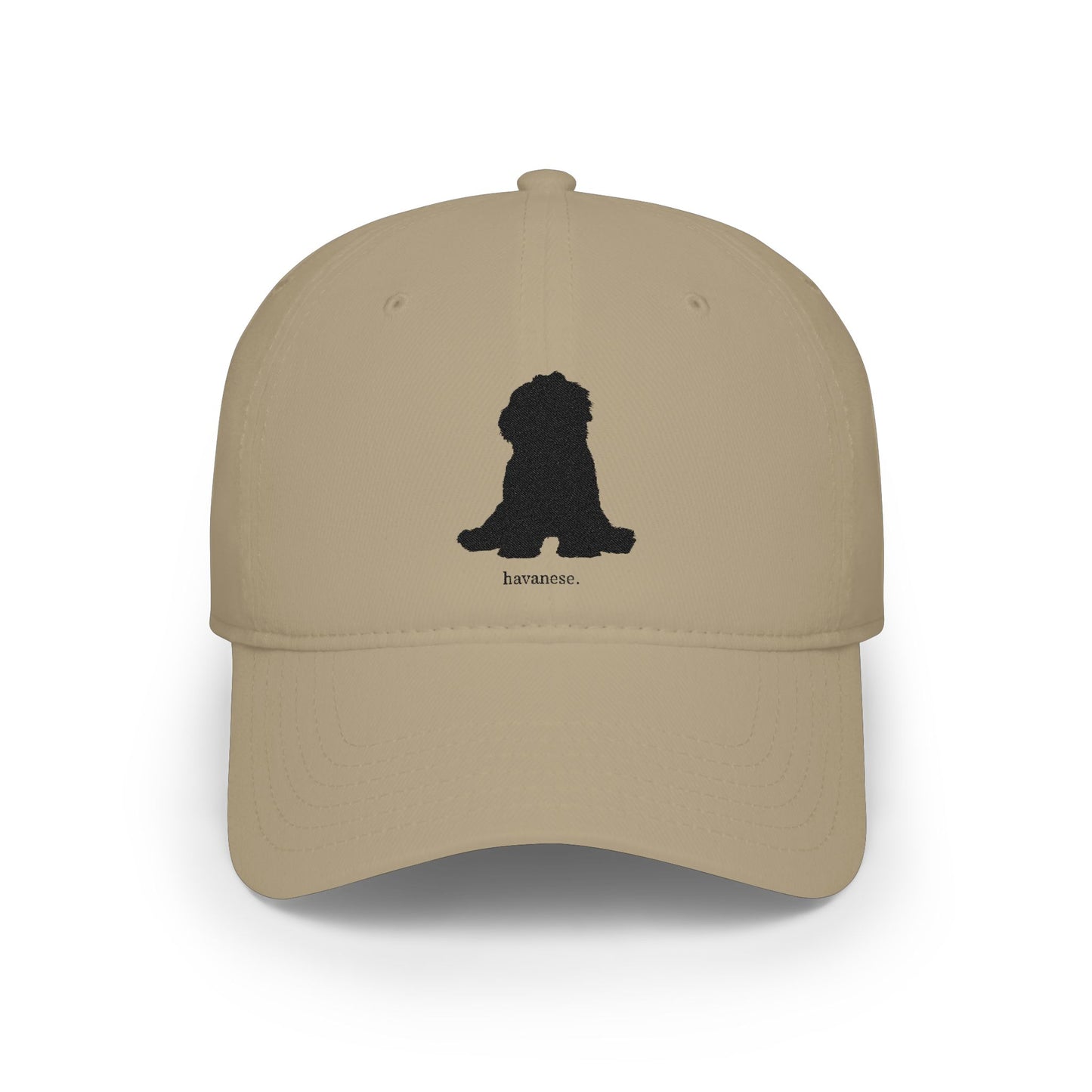 Embroidered Havanese Silhouette Baseball Cap